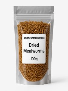 100g dried mealworms pack