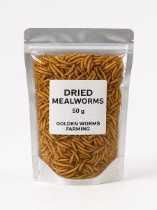 50g dried mealworms pouch