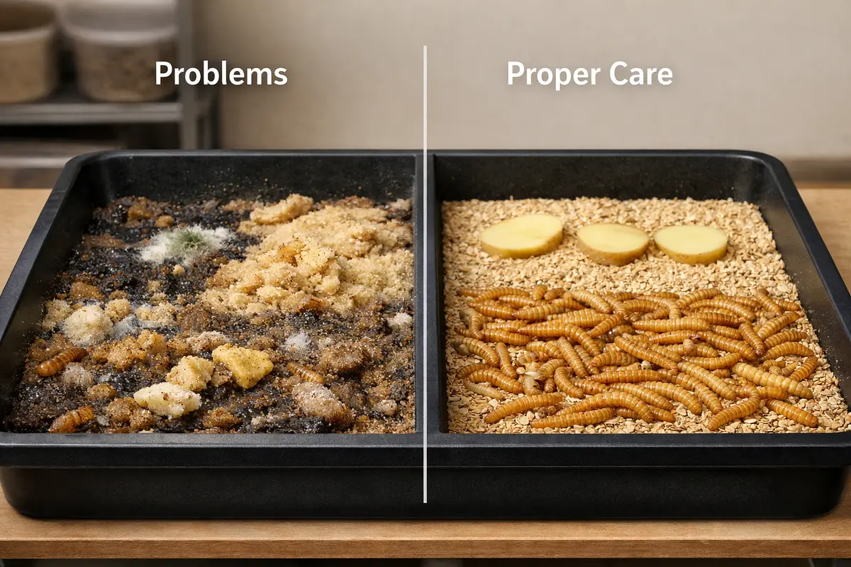 Common Problems in Mealworms Farming and How to Avoid Them