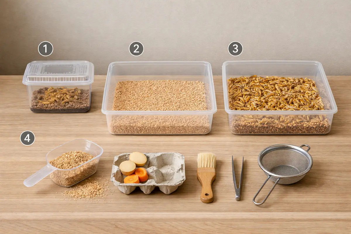 Mealworm Feed Ratio Guide for Beginners